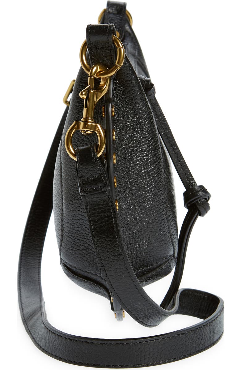 Isabel Marant Oskan Moon Leather Shoulder Bag, Alternate, color,