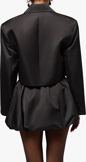 Virginie Double Breasted Tweed Crop Blazer