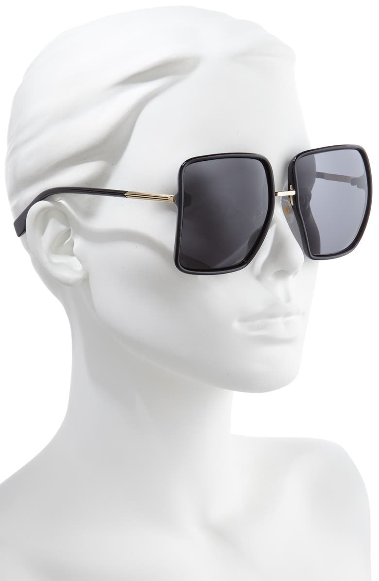 Fendi 59mm Angular Sunglasses, Alternate, color, 