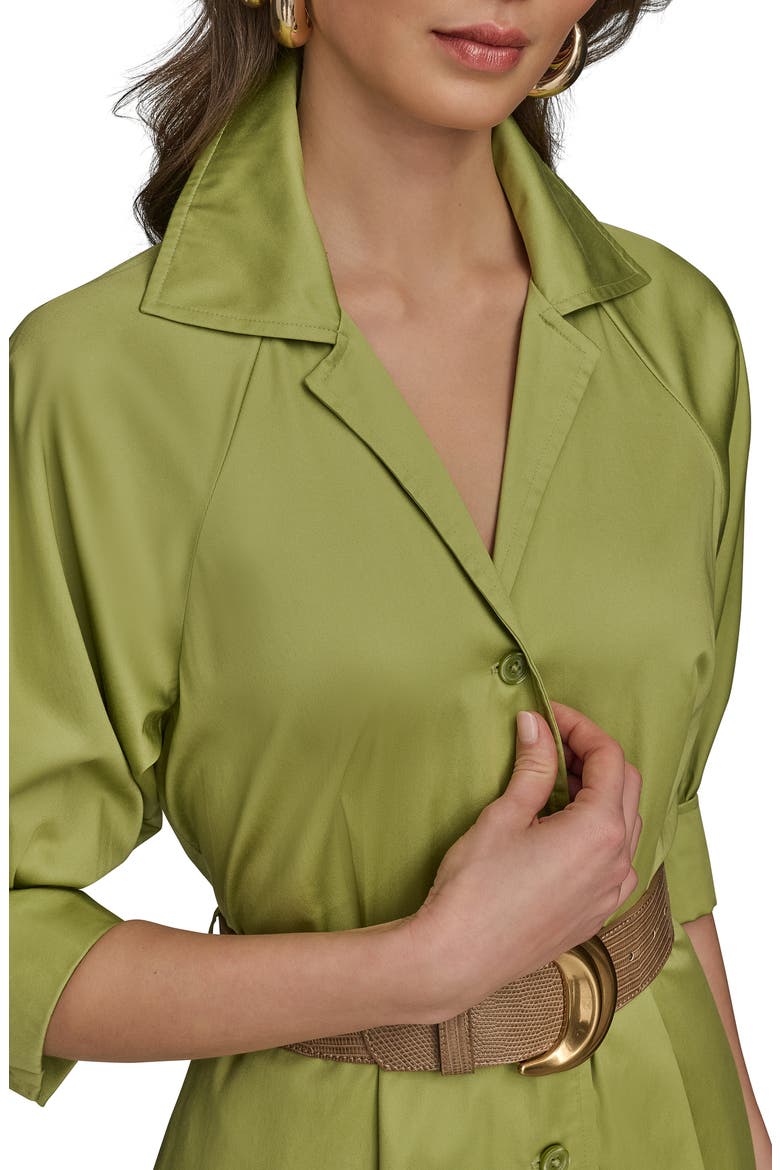 Belted Shirtdress, Alternate, color, KIWI
