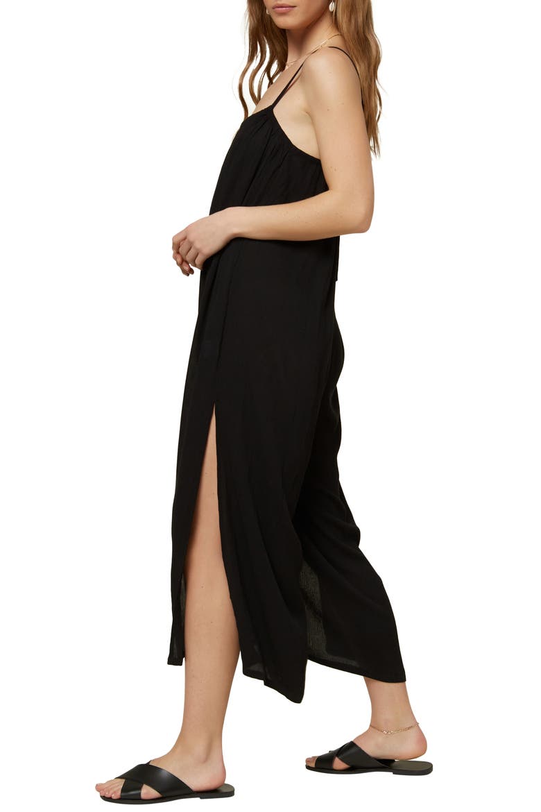 Pasito Cover-Up Jumpsuit, Alternate, color, BLACK