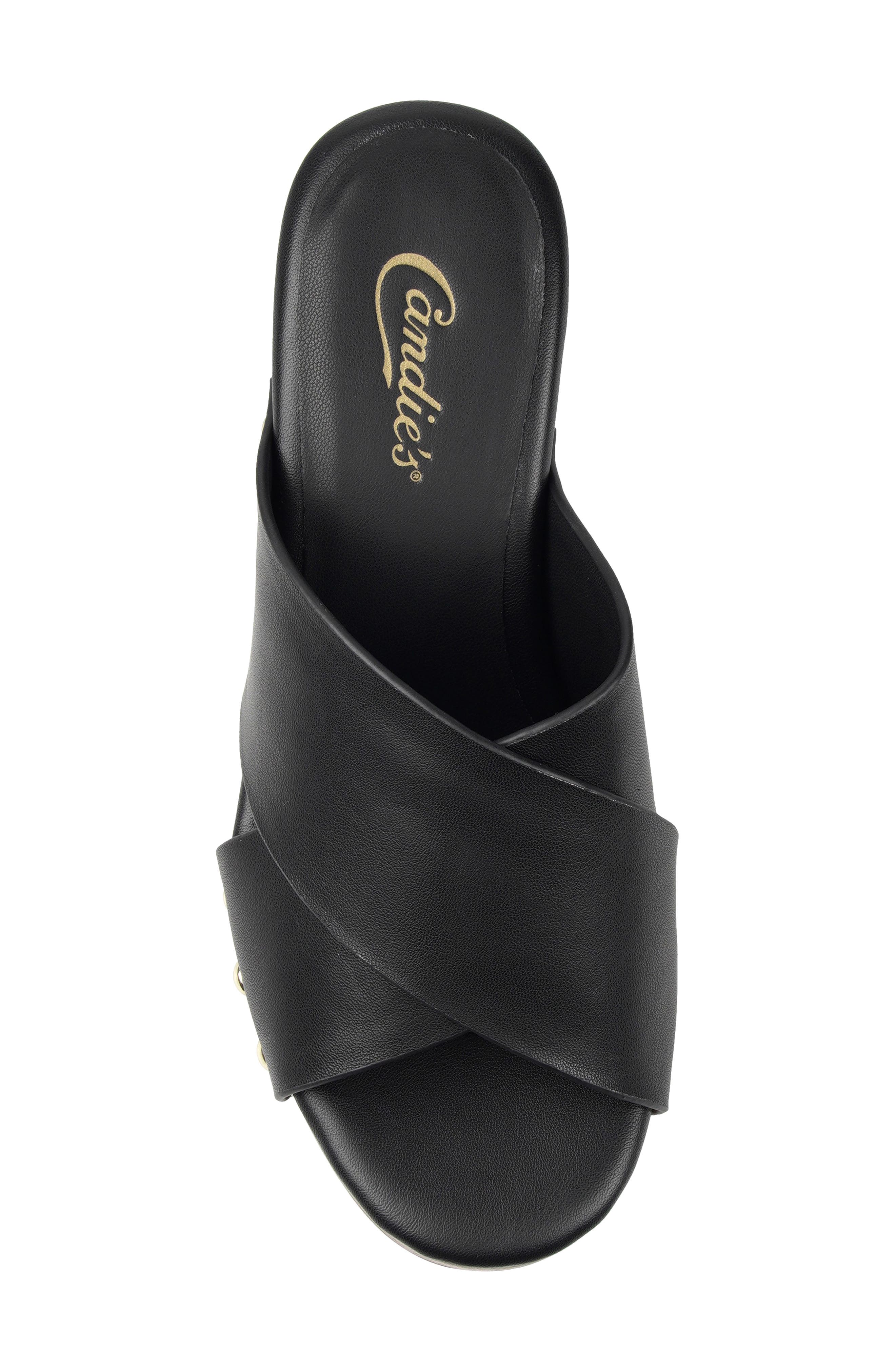 Jazzi Platform Wedge Sandal, Alternate, color, BLKLT
