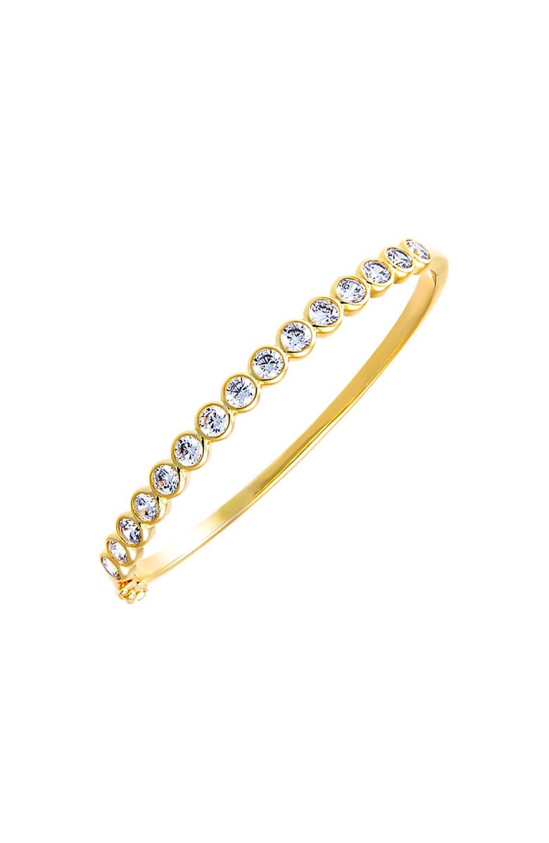BY ADINA EDEN Colored Round CZ Bezel Tennis Bangle, Main, color, 