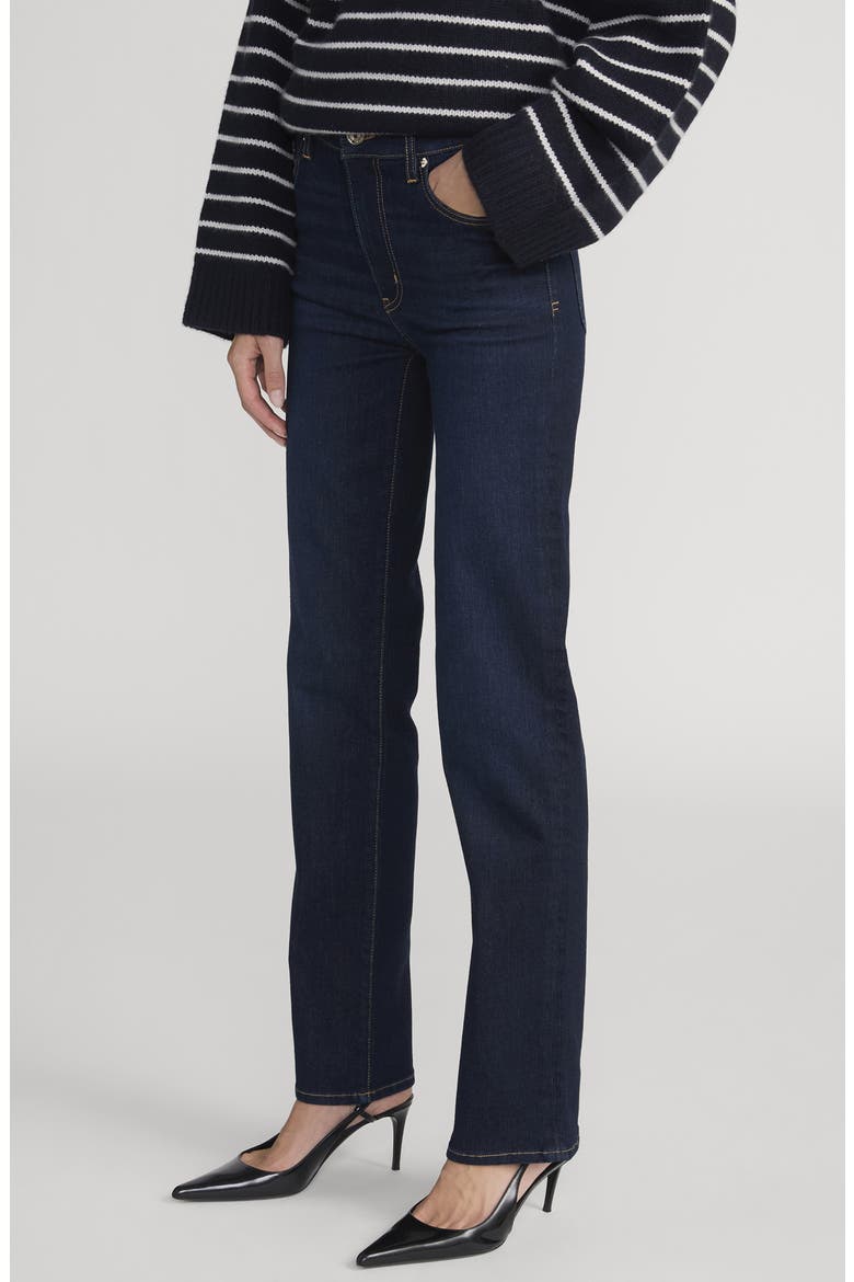 Le Sleek High Waist Straight Leg Jeans, Alternate, color, FAIRWAY