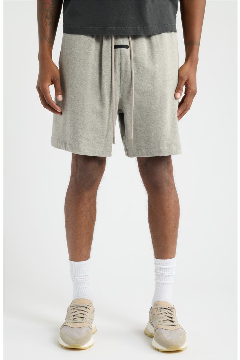 Classic Fit Cotton Jersey Sweat Shorts, Main, color, WARM HEATHER