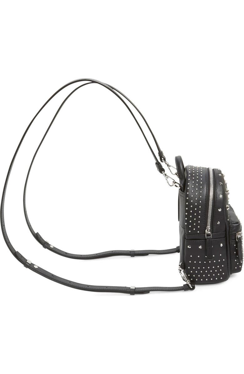 MCM 'X-Mini Stark - Bebe Boo' Studded Leather Backpack, Alternate, color,