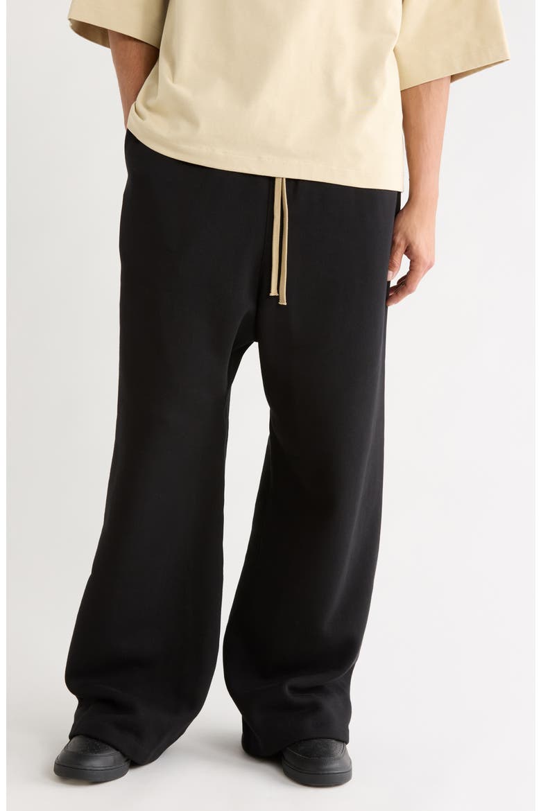 x MLB Cotton Blend Fleece Lounge Sweatpants, Main, color, BLACK