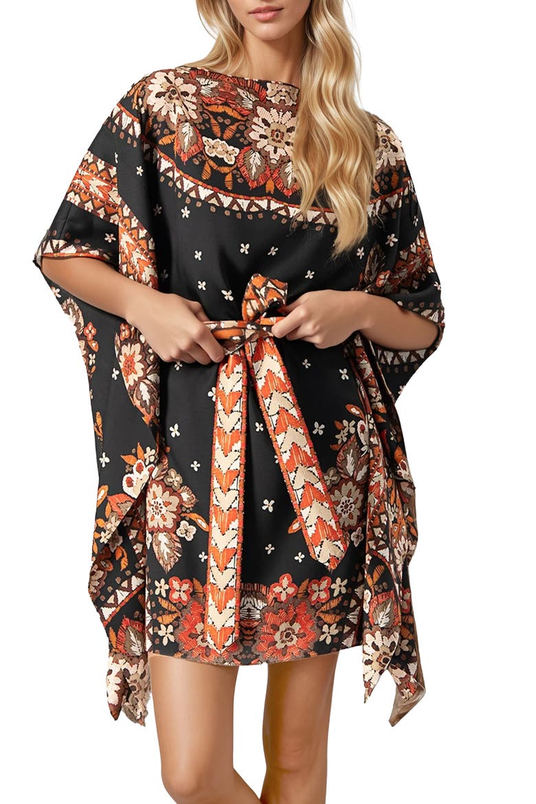 Short dress with ribbon, Main, color, Multicolor