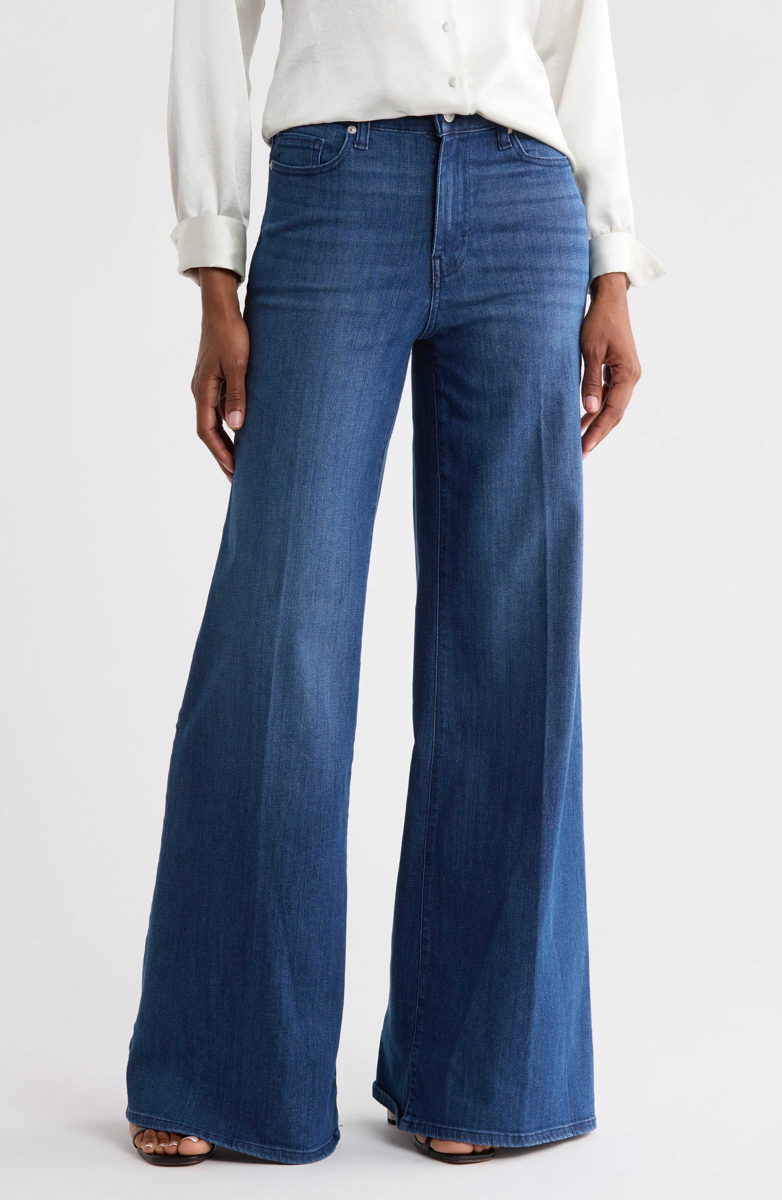 Le Slim Palazzo High Waist Wide Leg Jeans