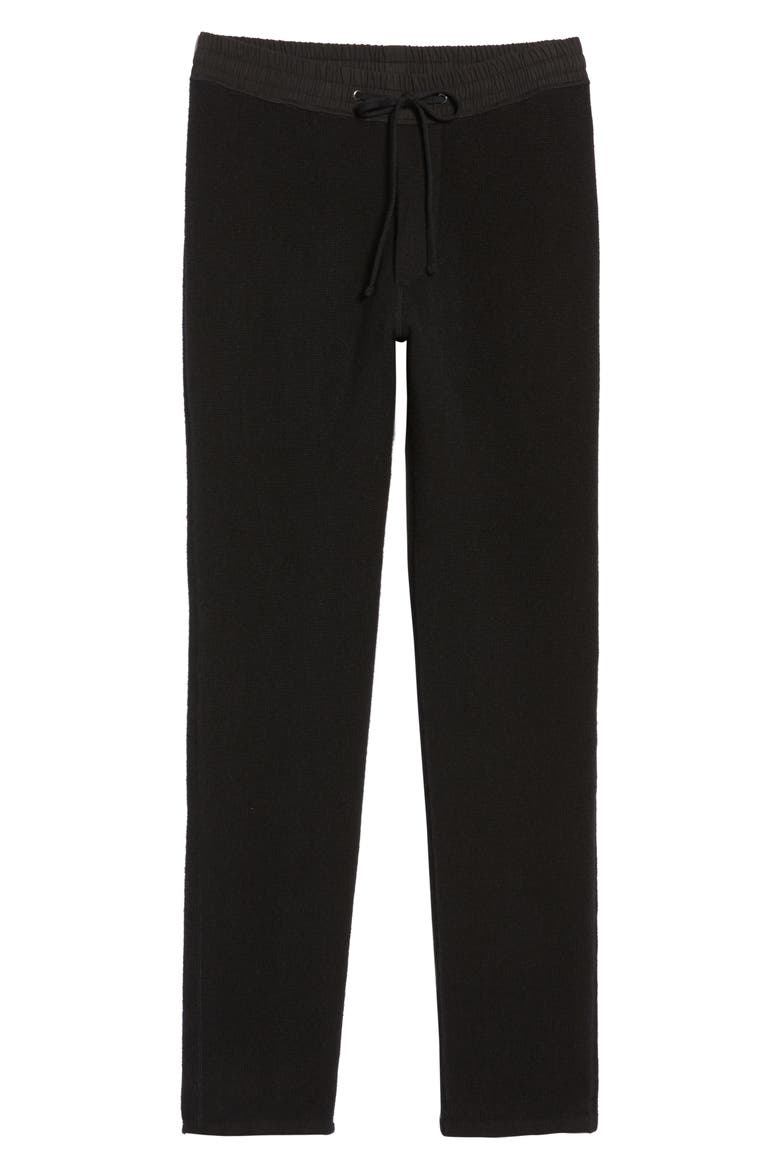Cashmere Sweatpants, Alternate, color, BLACK