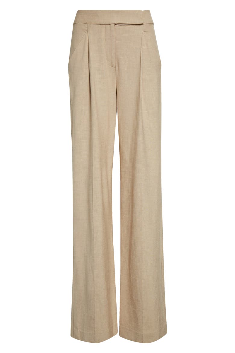 Marbeau Wide Leg Pants, Alternate, color, STONE KHAKI