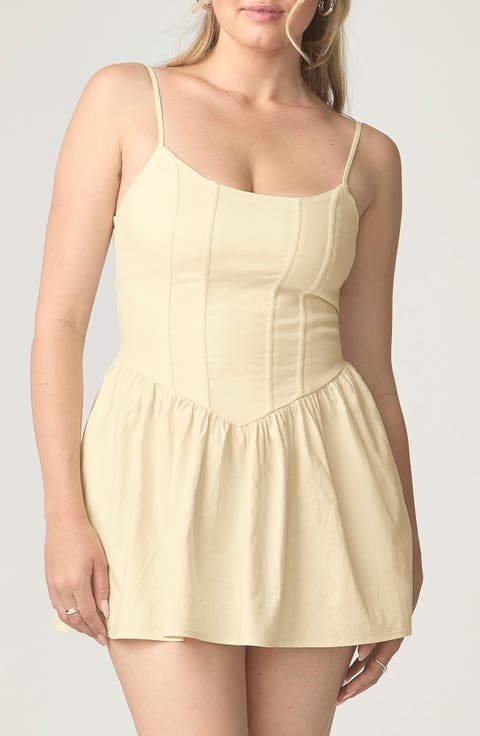 Corset Fit & Flare Minidress