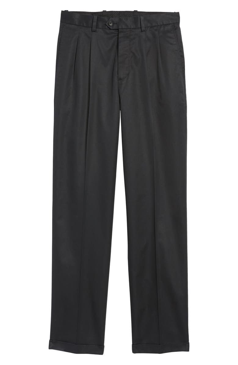 Nordstrom Classic Smartcare<sup>™</sup> Pleated Supima<sup>®</sup> Cotton Dress Pants, Alternate, color, 