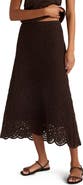 Haven Well Within Cotton Crochet Scalloped Midi Skirt