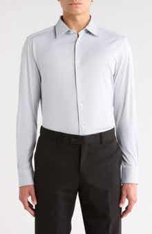 Hays Kent Slim Fit Cotton Blend Dress Shirt