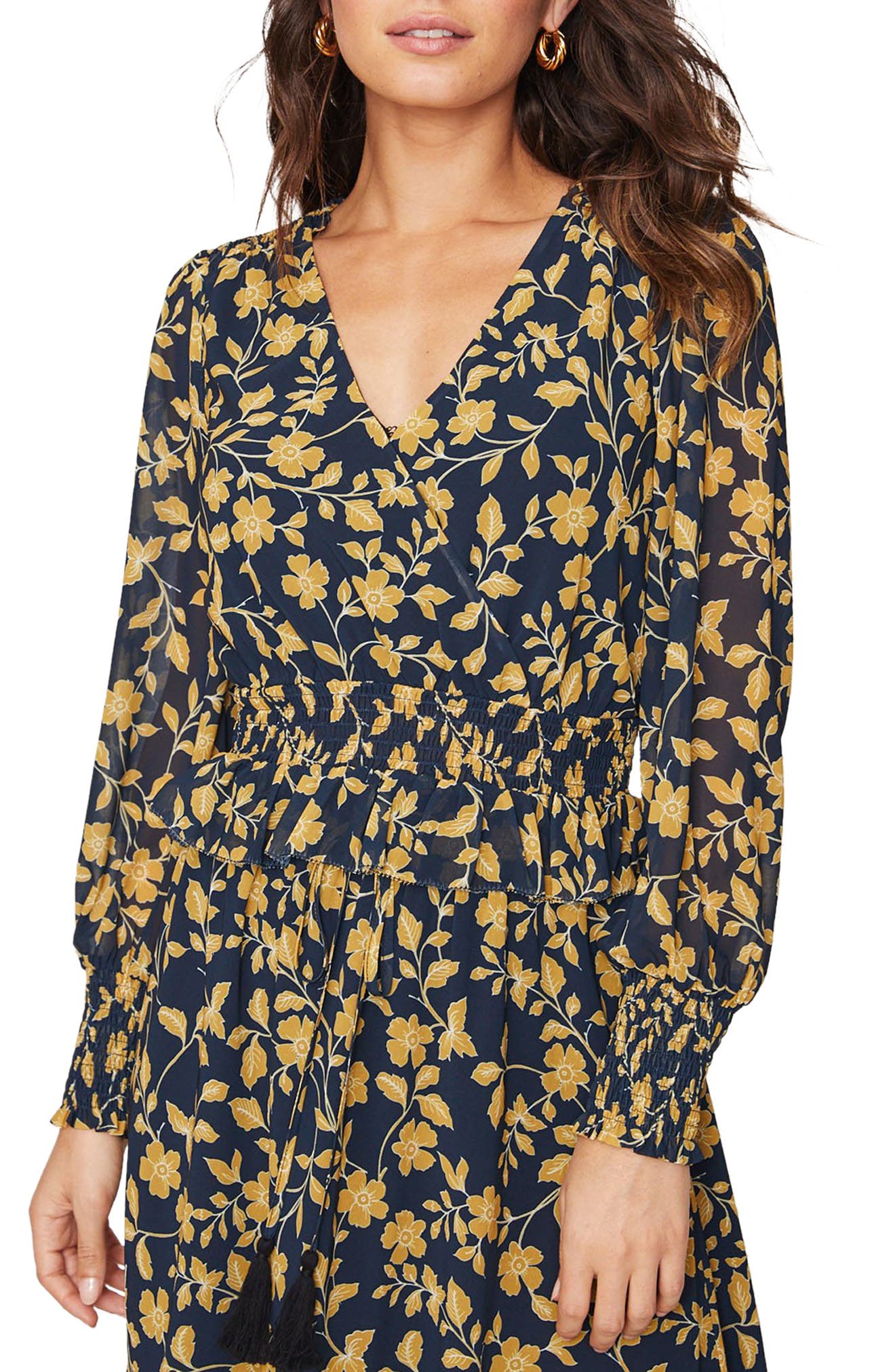 Lost + Wander Tea in Versailles Floral Print Long Sleeve Top (Women ...