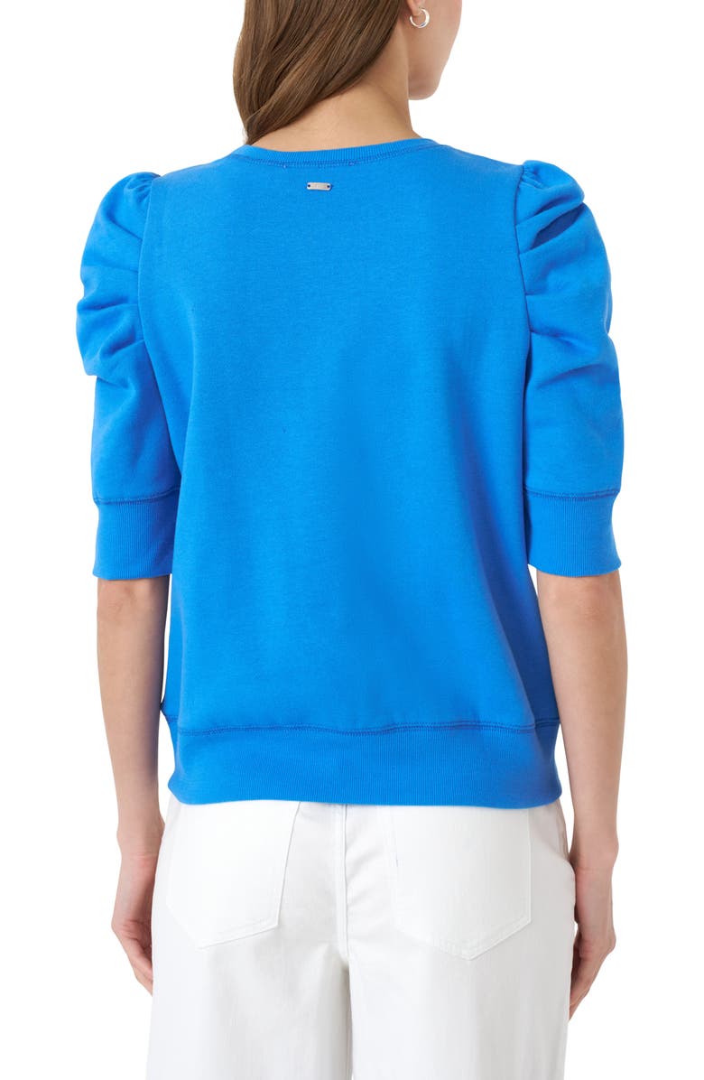 RM Rebecca Minkoff Janine Puff Sleeve Sweatshirt, Alternate, color, Palace Blue