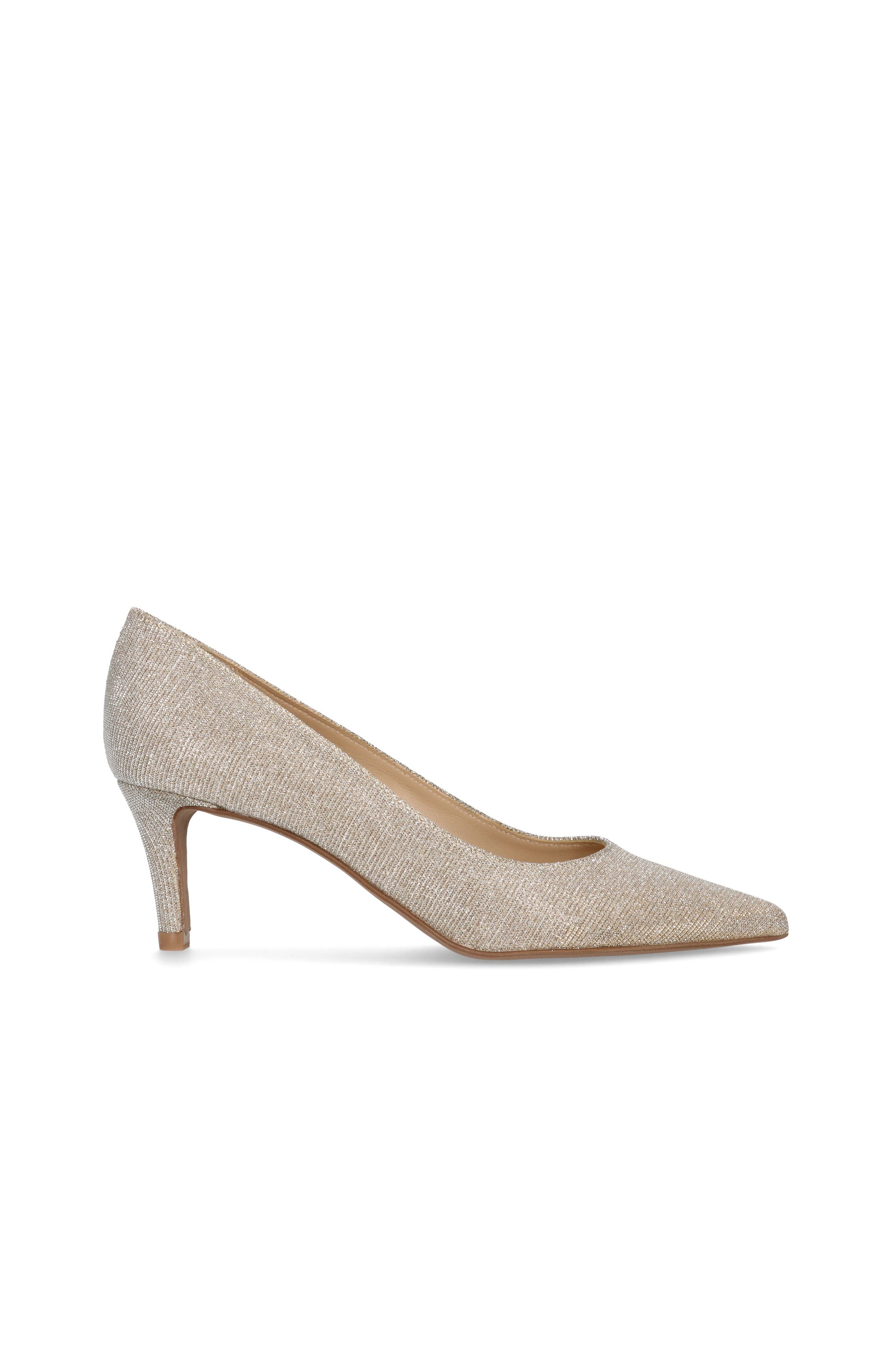 Glitzy Mid Heel Pump, Alternate, color, Metallic Gold