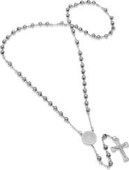 STEELTIME 18k Gold Plated Rosary Necklace