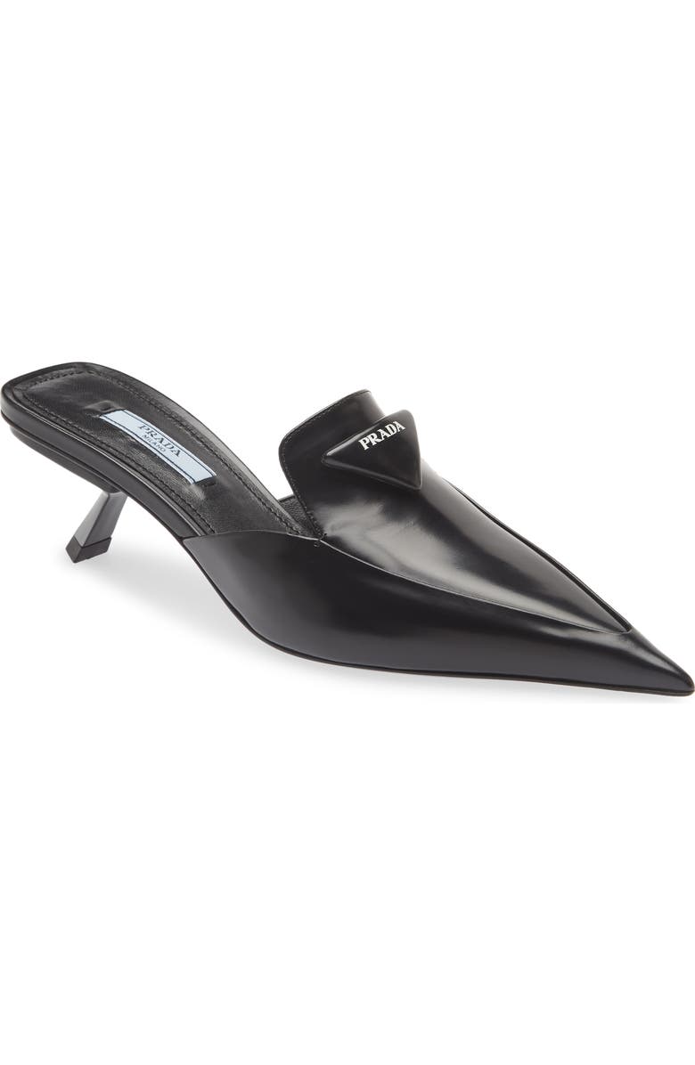 Prada Mocassini Pointed Toe Mule, Main, color,