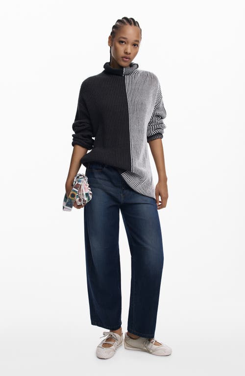 Desigual Turtleneck Sweater In Multi