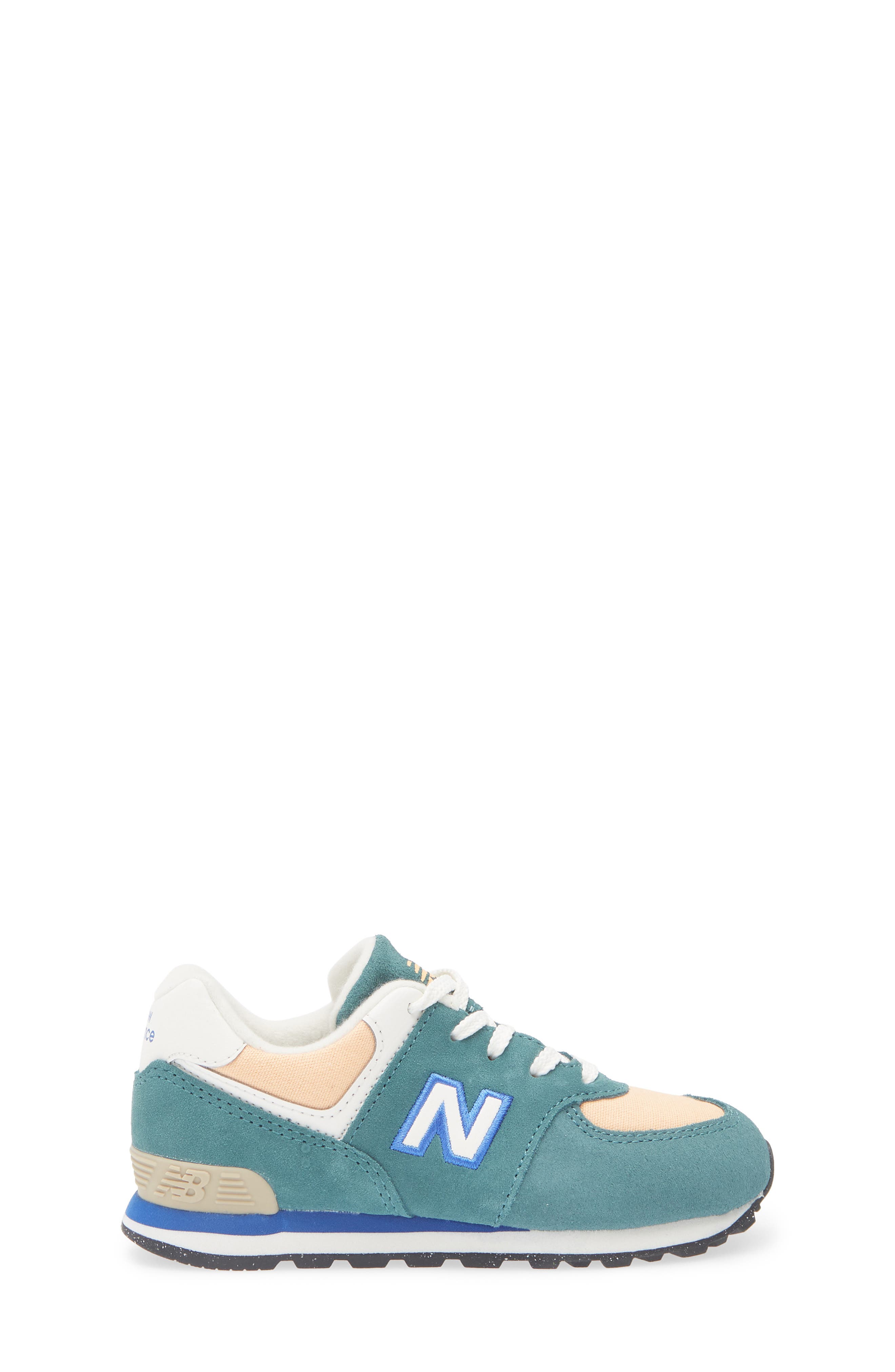 New Balance Kids' 574 Sneaker, Alternate, color, New Spruce/ Pink