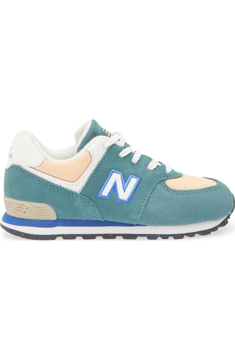 New Balance Kids' 574 Sneaker, Alternate, color, New Spruce/ Pink
