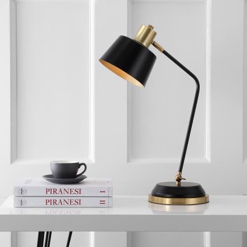 Jonathan Y Designs Rochelle 23in Metal Task Lamp In Black/brass Gold