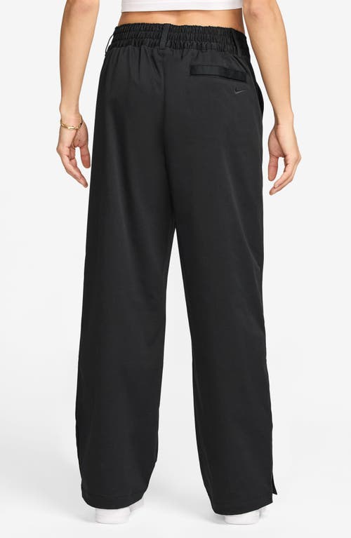 Nike Structured Twill Pants In Black/black