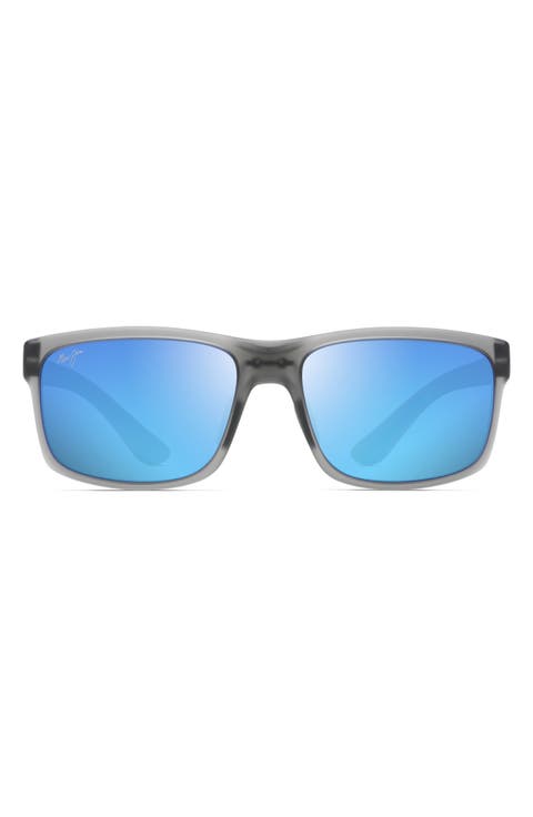 Pokowai Arch 58mm Polarized Rectangular Sunglasses