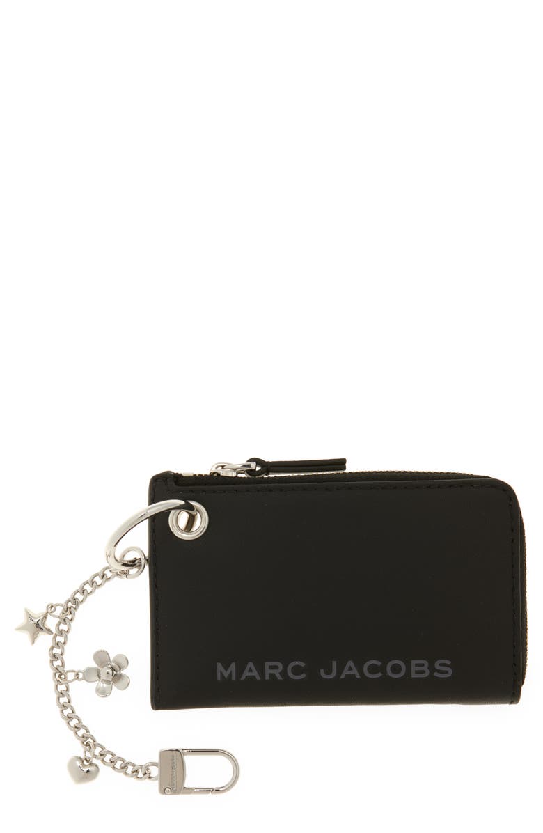 Marc Jacobs The Charm Top Zip Wallet, Main, color, Black