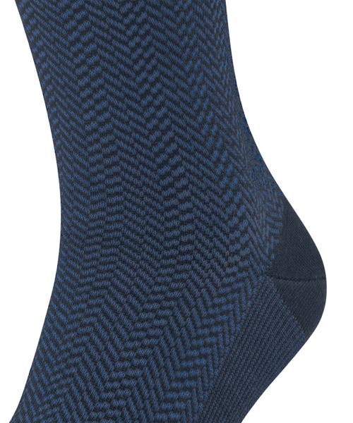 Falke Airport Herringstripe Socks In Blue