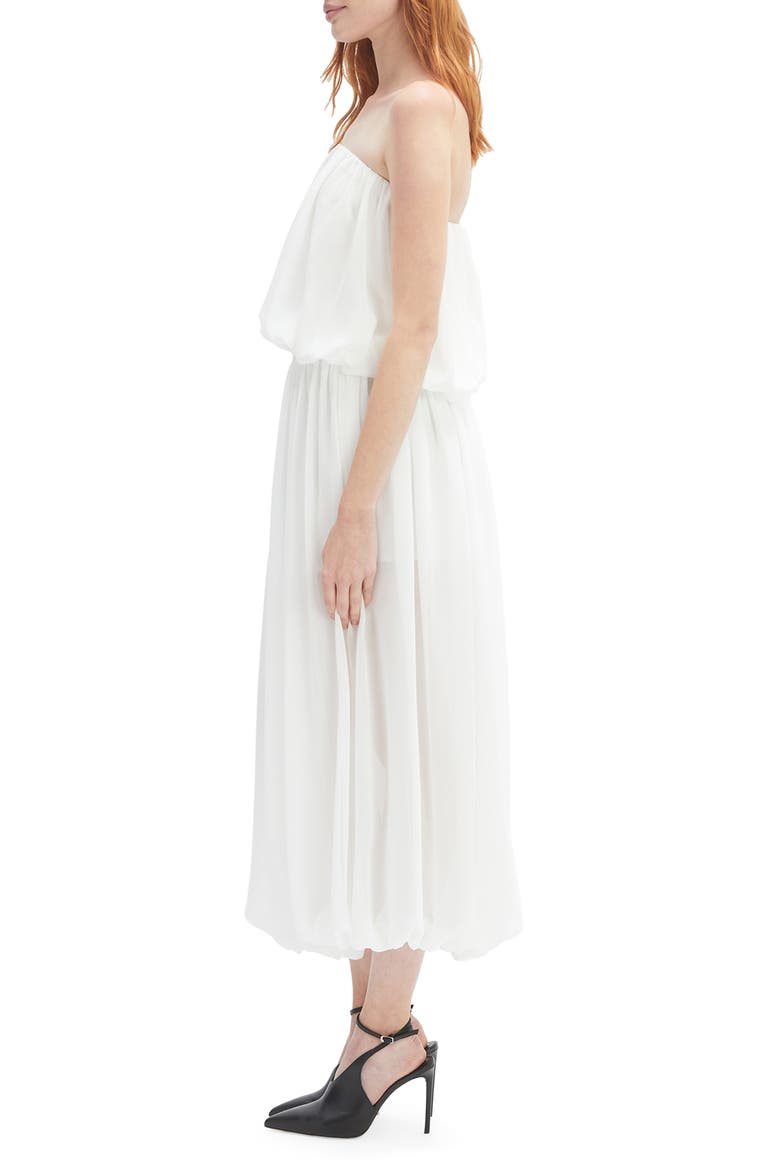 Lissett Soft Georgette Strapless Balloon Top, Alternate, color, IVORY