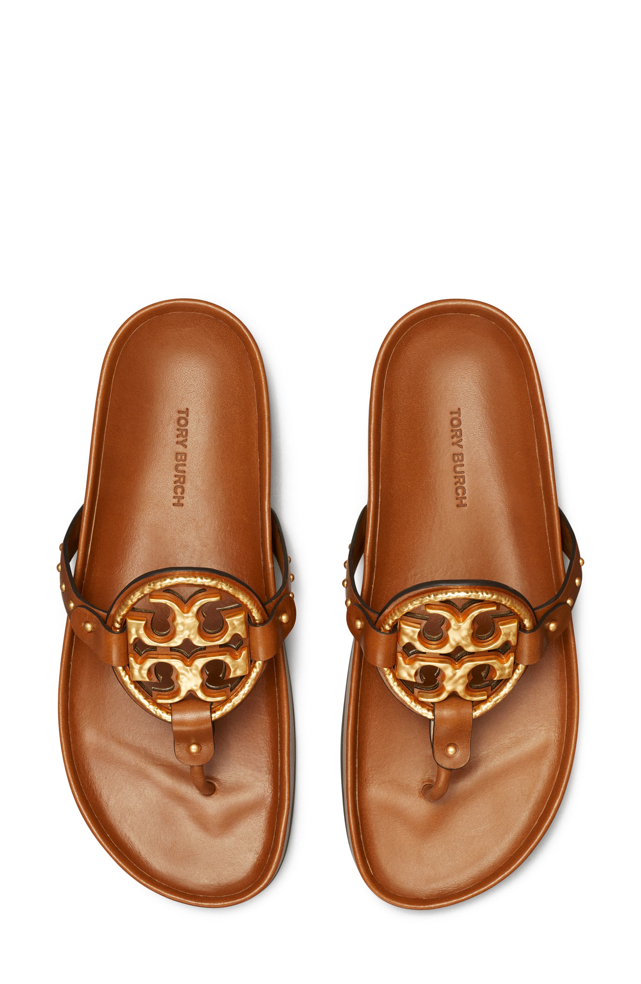 Tory Burch Miller Vintage Plaque Cloud Sandal, Alternate, color, 