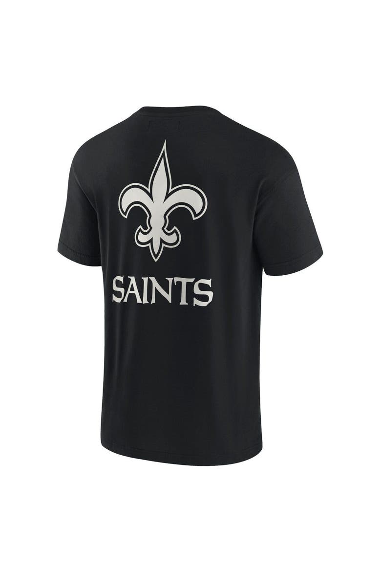 Unisex Fanatics Signature Black New Orleans Saints Elements Super Soft Short Sleeve T-Shirt, Alternate, color, Black