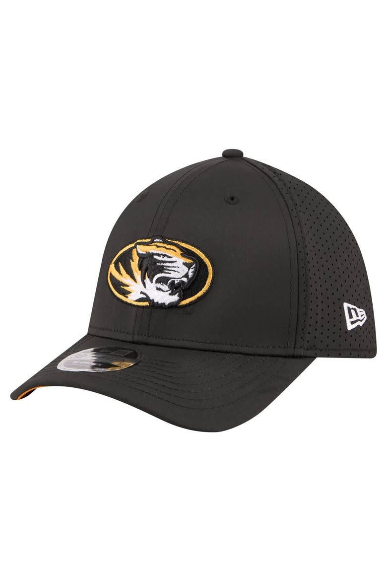 Men's New Era  Black Missouri Tigers 39THIRTY M-Crown Flex Fit Hat, Alternate, color, Black