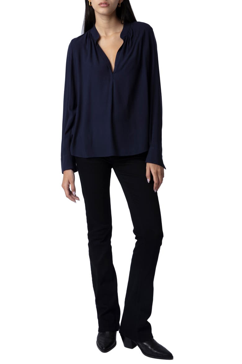 Tink Tunic Blouse, Alternate, color, NAVY