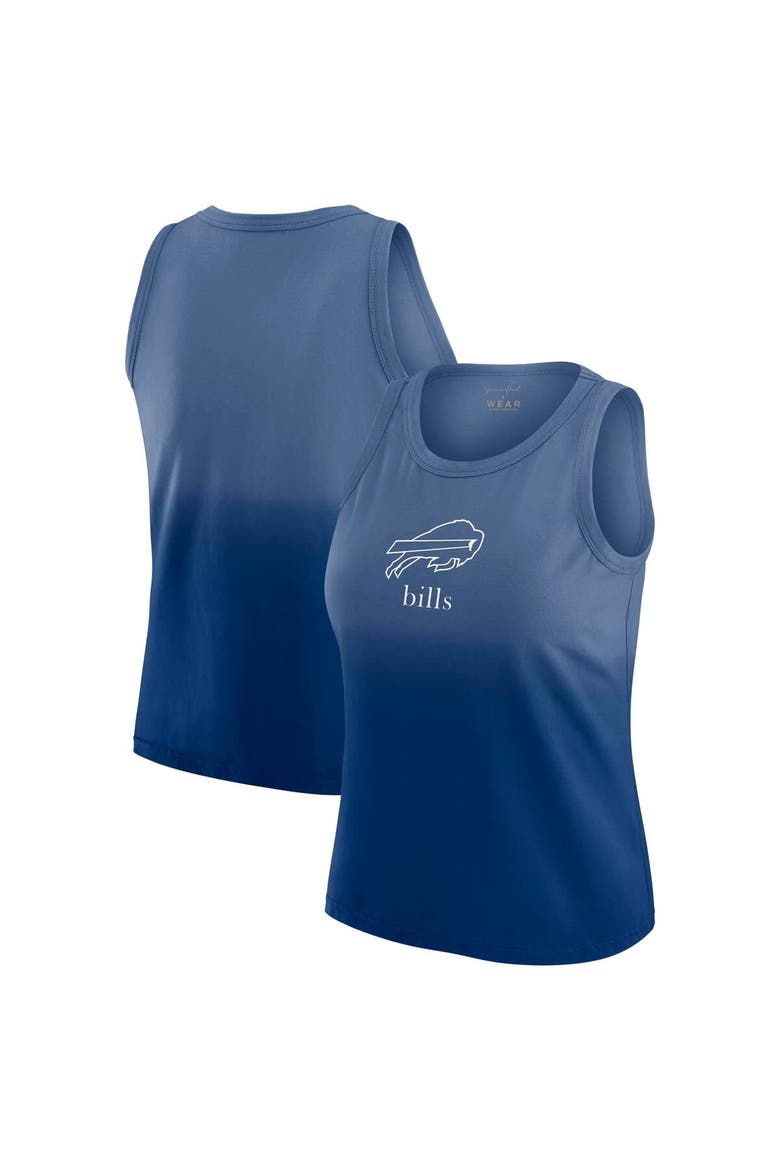 Women's WEAR by Erin Andrews x Gracie Hunt Royal Buffalo Bills Ombre Tank Top, Alternate, color, Royal