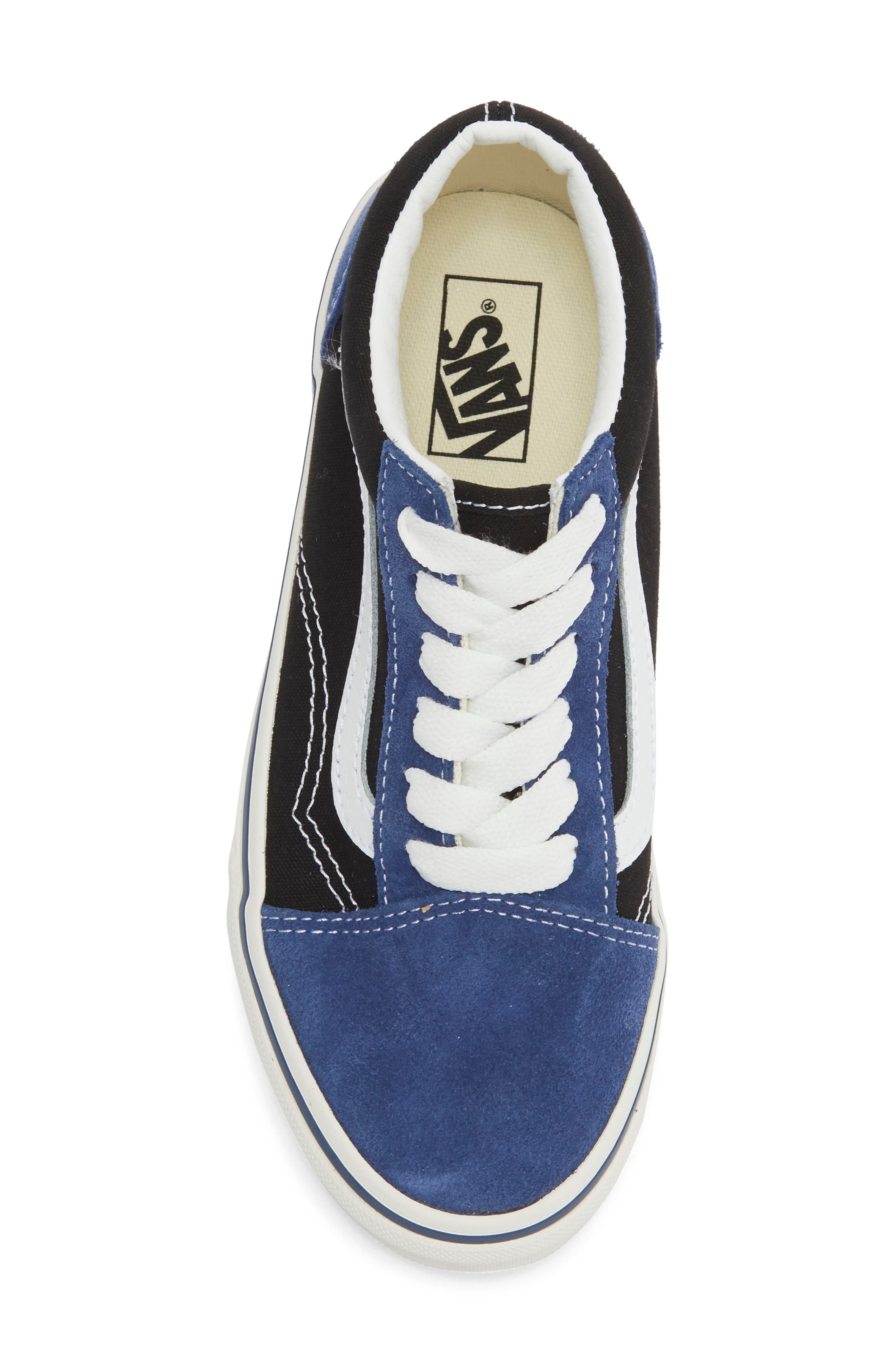 Kids' Old Skool Sneaker, Alternate, color, NAVY BLACK