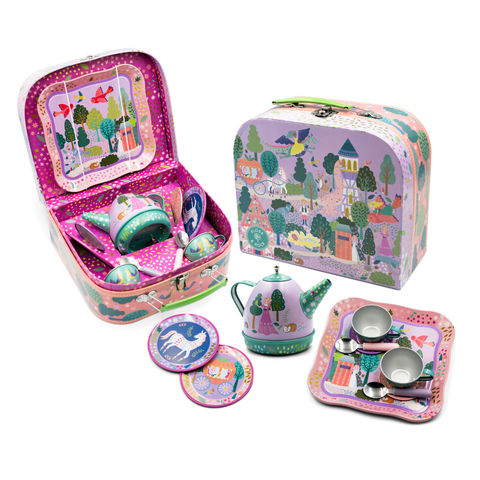 11pc Musical Tea Set  in case