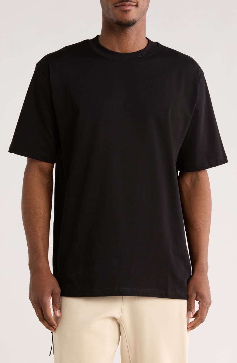 RtA Rico Cotton T-Shirt, Main, color, Black Collar Logo