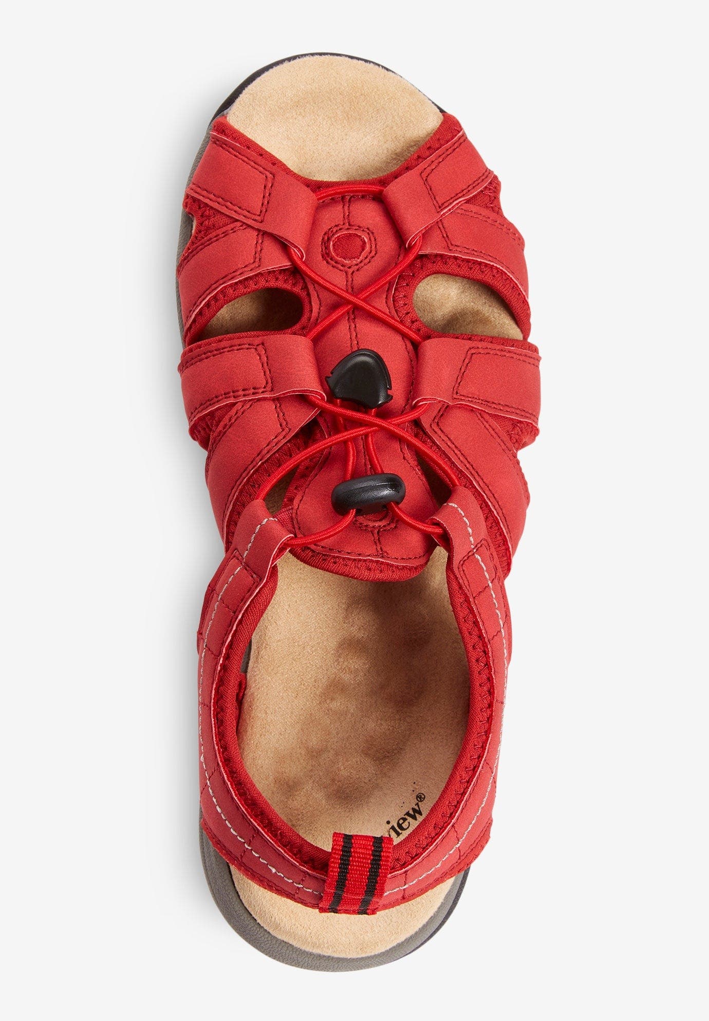 The Trek Sandal, Alternate, color, HOT RED