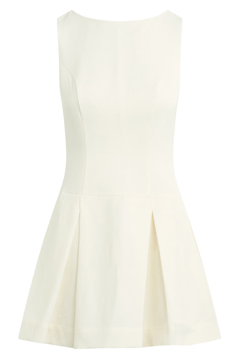 x 'Nobody Wants This' Anything Can Happen Pleated Minidress, Alternate, color, IVORY