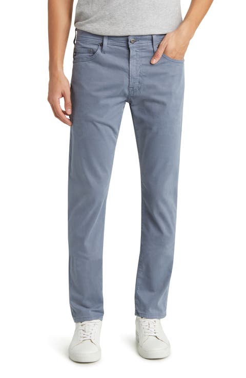 Everett Stretch Sateen Slim Straight Pants