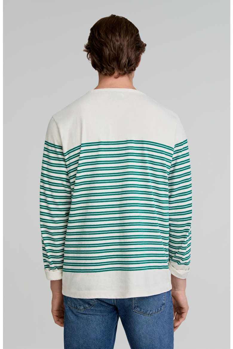 Camp Stripes Ls Tee, Alternate, color, Green