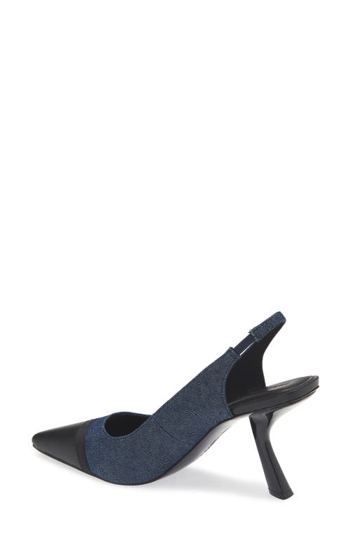 Karl Lagerfeld Paris Kinsley Slingback Pump In Navy/black