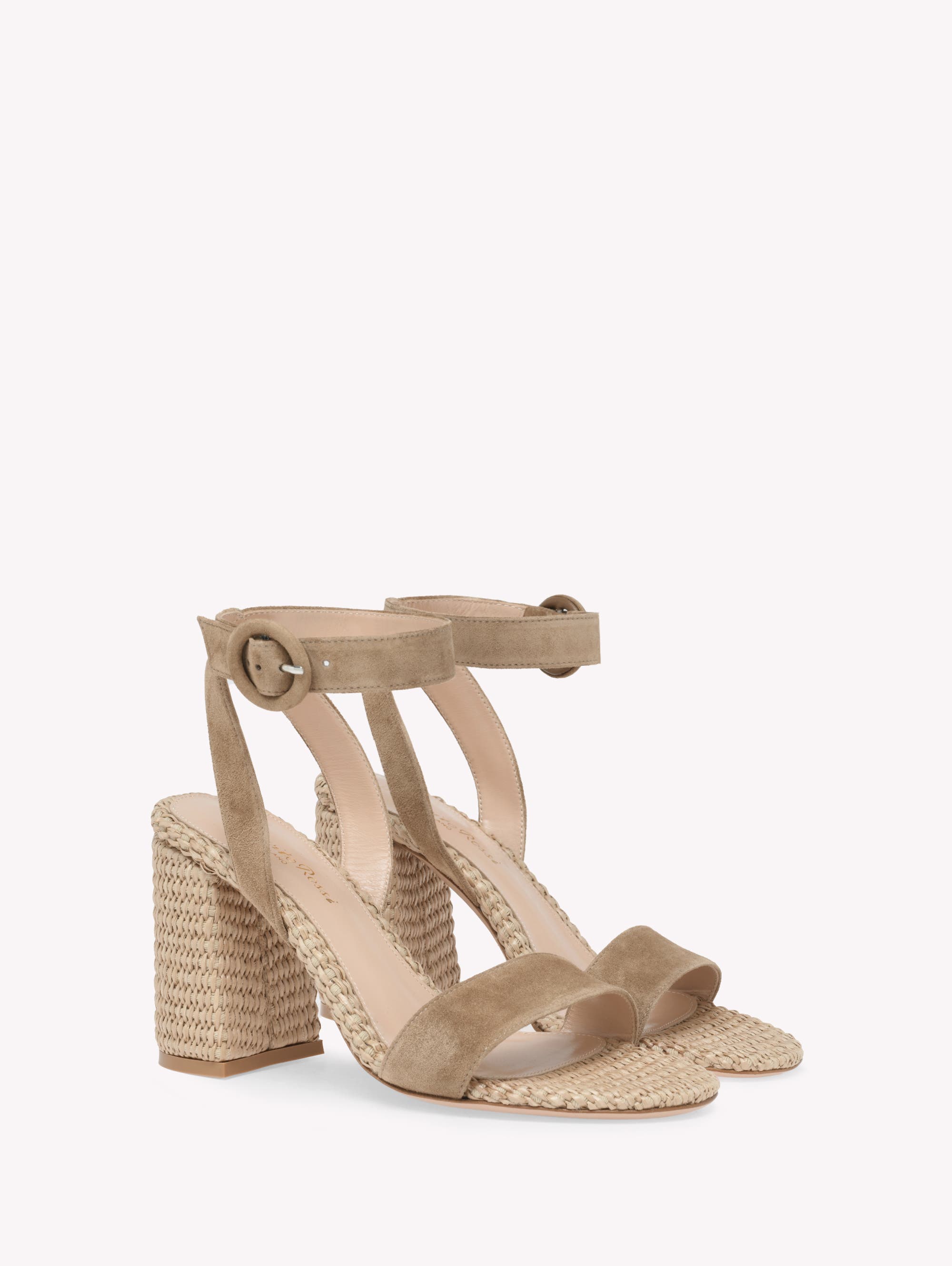 Gianvito Rossi Luana Sandals, Alternate, color, Brown
