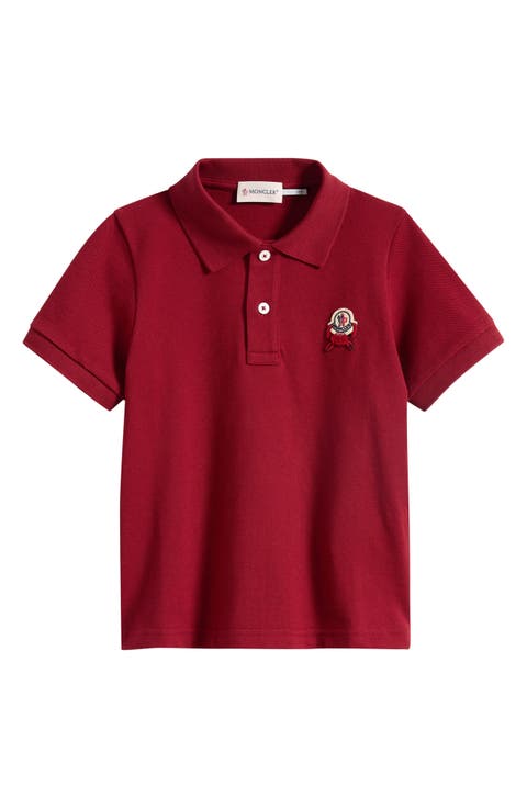 Kids' Crab Logo Patch Cotton Piqué Polo (Little Kid & Big Kid)