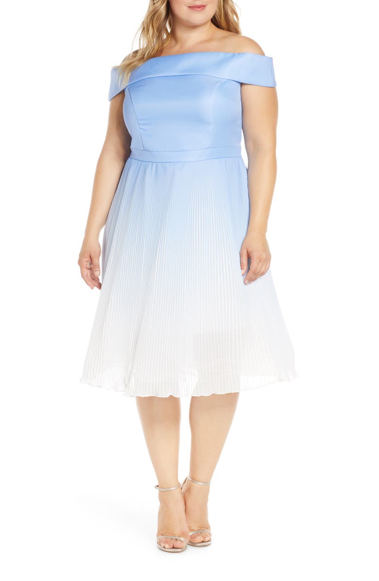 Chi Chi London Curve Mireya Off the Shoulder Party Dress, Main, color, 