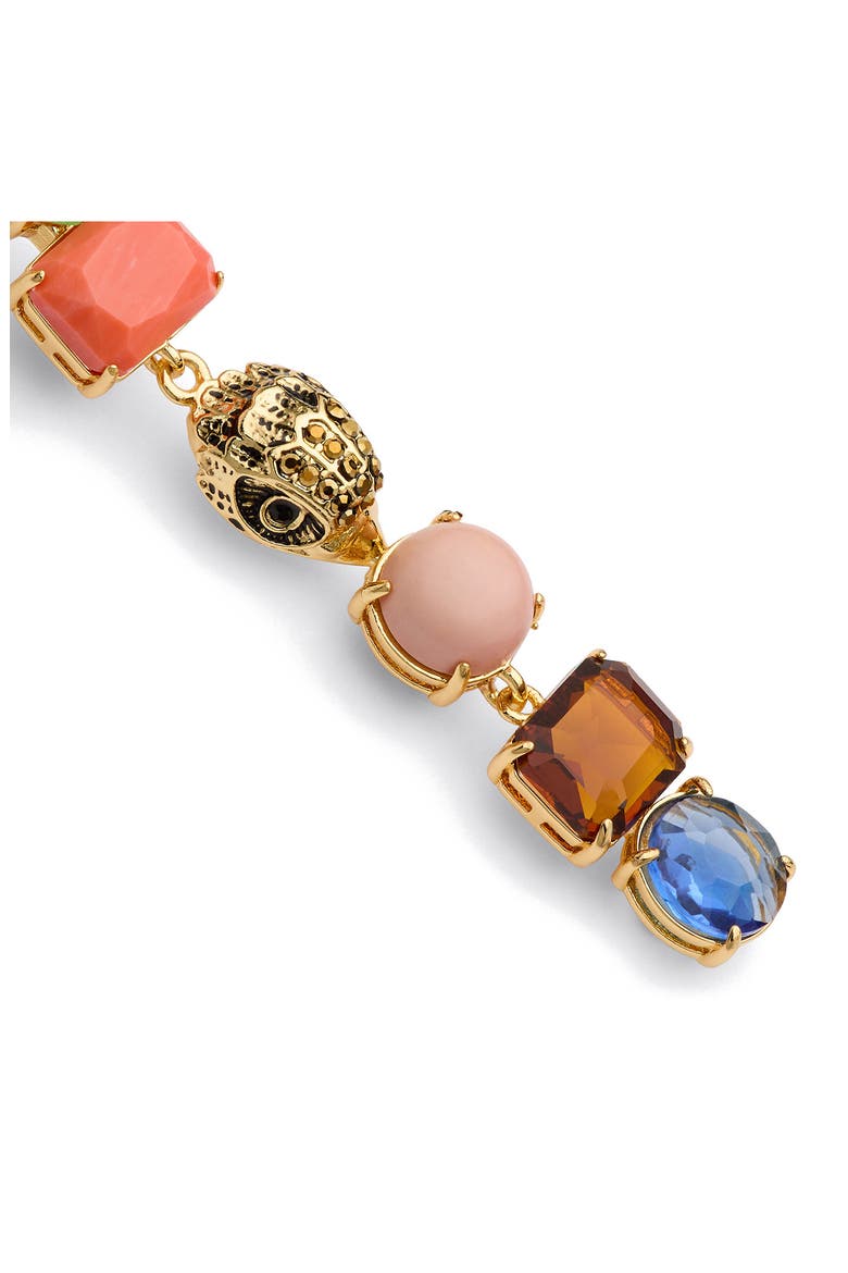 Mixed Crystal & Semiprecious Stone Linear Drop Earrings, Alternate, color, CRYSTAL MULTI